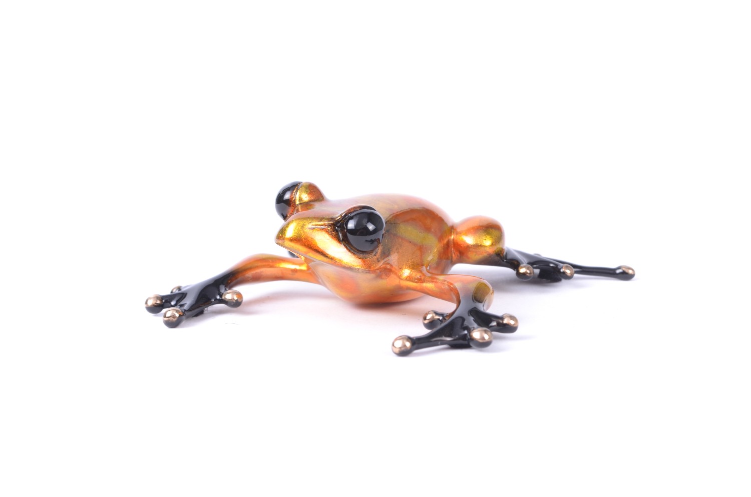 Signed, limited edition bronze frog sculpture by Tim FROGMAN Cotterill